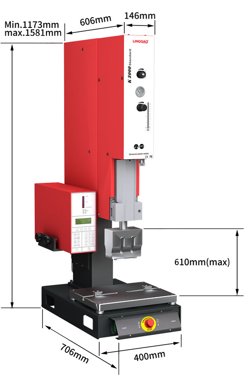 靈高超聲波塑料焊接機(jī) 20kHz 2000/3000W K3000 Standard 靈高超聲波塑料焊接機(jī) 20kHz 2000/3000W K3000 Standard