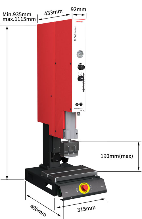 靈高超聲波塑料焊接機(jī) 35kHz 900W K745 Standard 靈高超聲波塑料焊接機(jī) 35kHz 900W K745 Standard